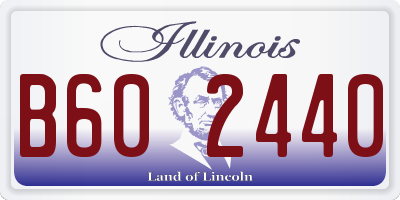 IL license plate B602440