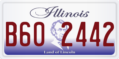 IL license plate B602442