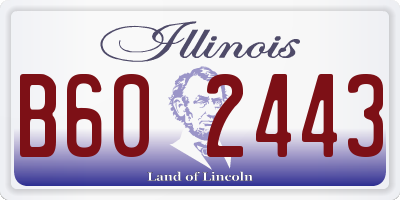 IL license plate B602443