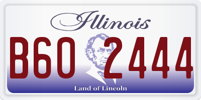 IL license plate B602444
