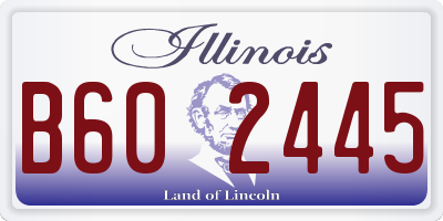 IL license plate B602445