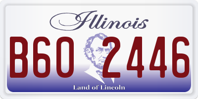 IL license plate B602446