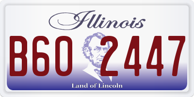 IL license plate B602447