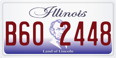 IL license plate B602448