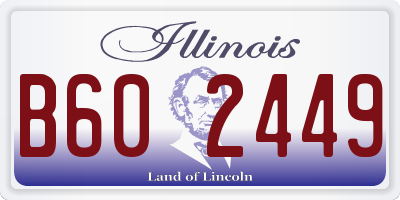 IL license plate B602449