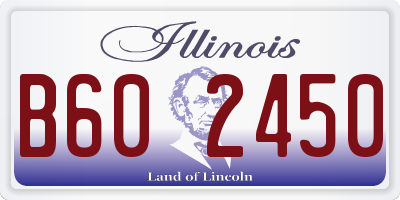 IL license plate B602450