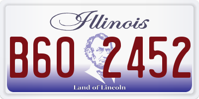 IL license plate B602452
