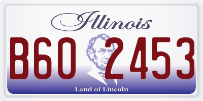 IL license plate B602453