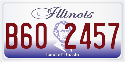 IL license plate B602457