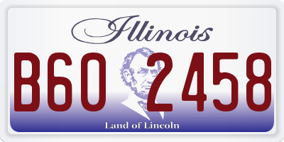 IL license plate B602458