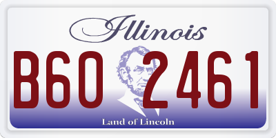 IL license plate B602461