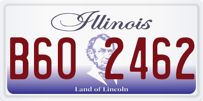 IL license plate B602462