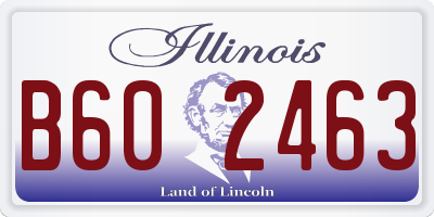 IL license plate B602463
