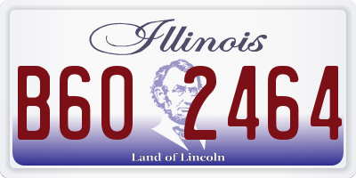 IL license plate B602464