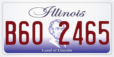 IL license plate B602465