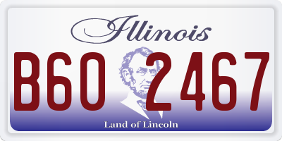IL license plate B602467