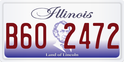 IL license plate B602472