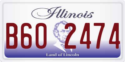 IL license plate B602474