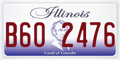IL license plate B602476