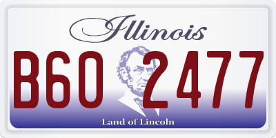 IL license plate B602477