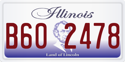 IL license plate B602478