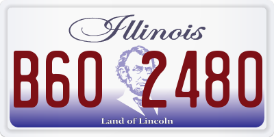 IL license plate B602480