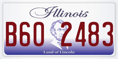 IL license plate B602483