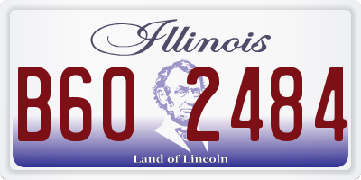 IL license plate B602484