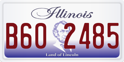 IL license plate B602485