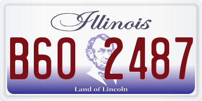 IL license plate B602487