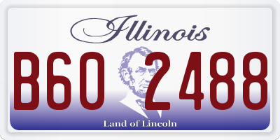 IL license plate B602488