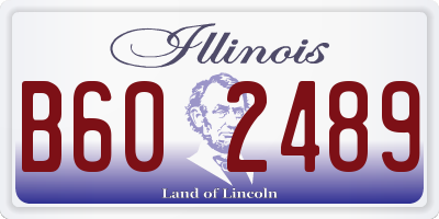 IL license plate B602489