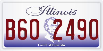 IL license plate B602490