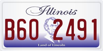 IL license plate B602491