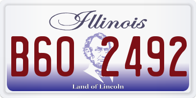 IL license plate B602492