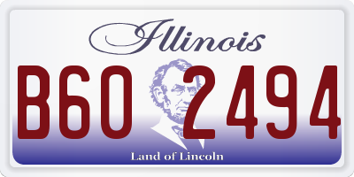 IL license plate B602494