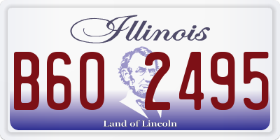 IL license plate B602495
