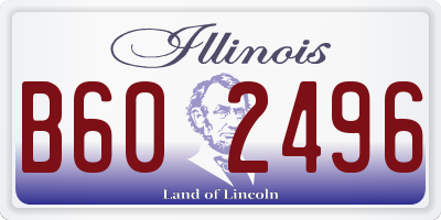 IL license plate B602496