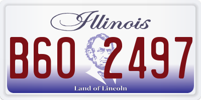IL license plate B602497