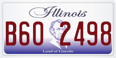 IL license plate B602498