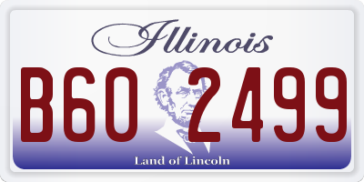 IL license plate B602499