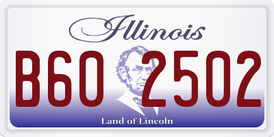 IL license plate B602502