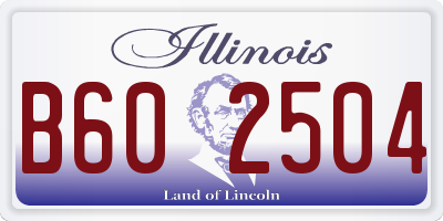 IL license plate B602504