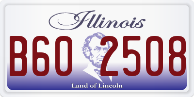 IL license plate B602508