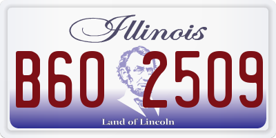 IL license plate B602509