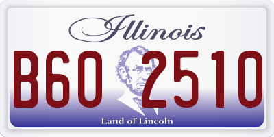 IL license plate B602510
