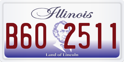 IL license plate B602511