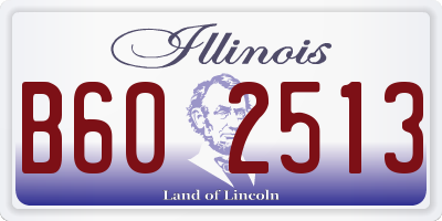 IL license plate B602513
