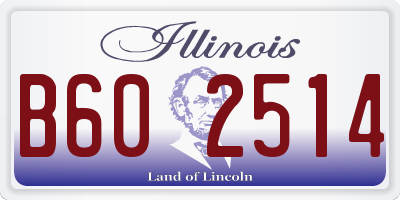 IL license plate B602514