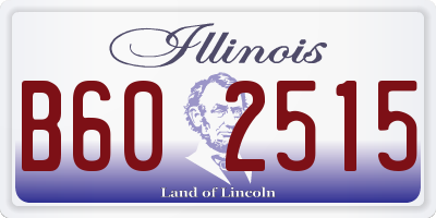 IL license plate B602515